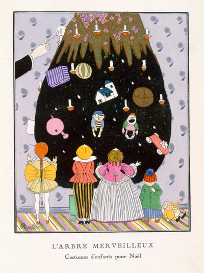 El árbol maravilloso, modas infantiles para Navidad, lámina III de 